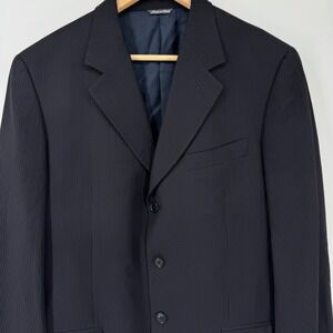 Loro Piana Mario Capri Pinstripe Blazer 42R Made in Italy‎ Three Button Suit Set
